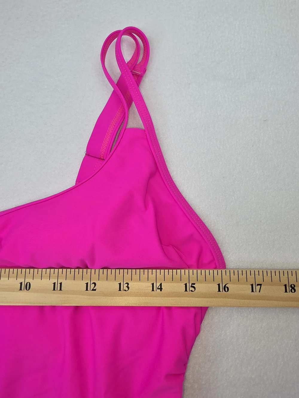 NWT Eomenie L Tummy Control Hip Bow Swimsuit Bright Fuchsia 3819-CW